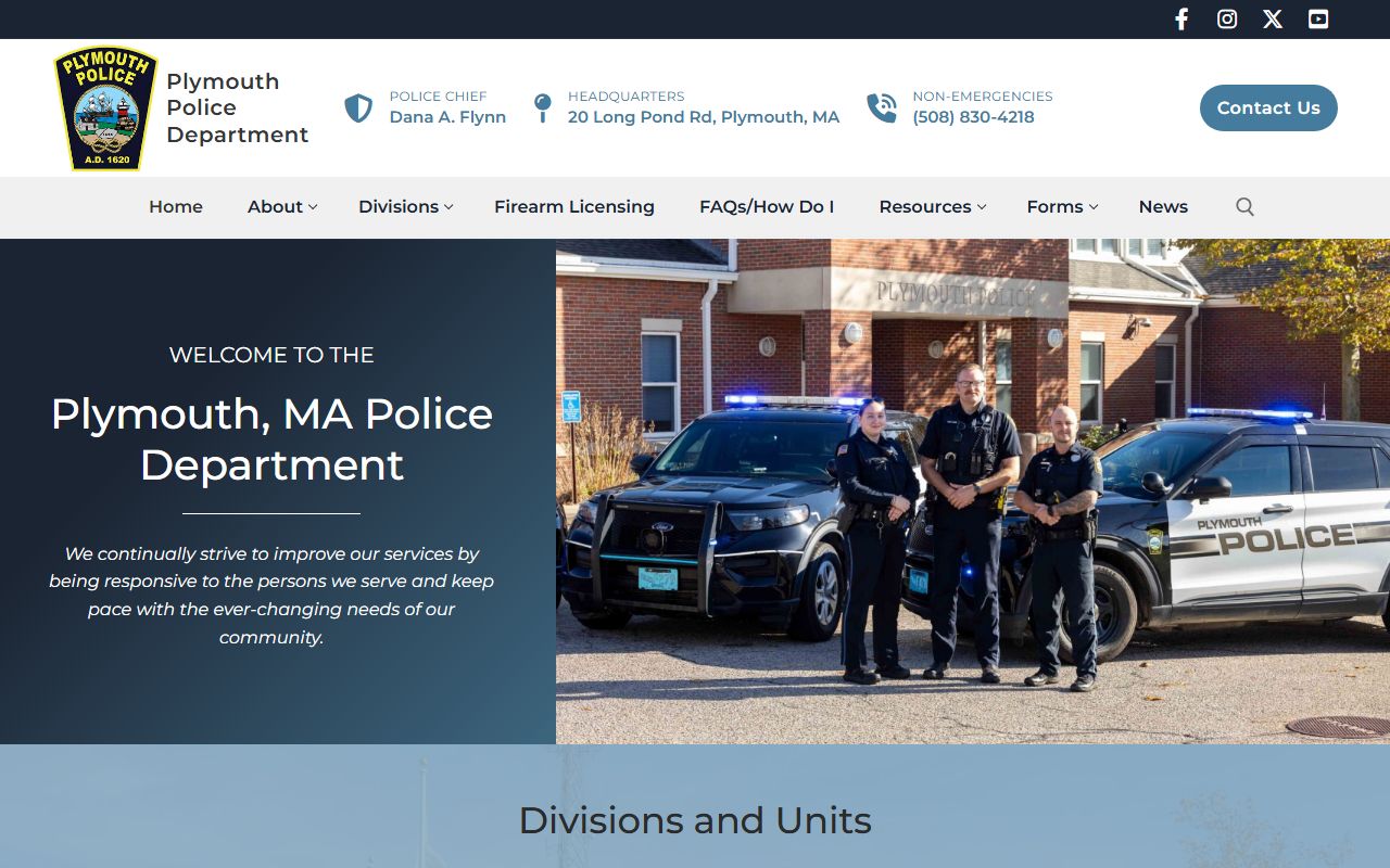 Plymouth Police Department busted mugshots and booking records