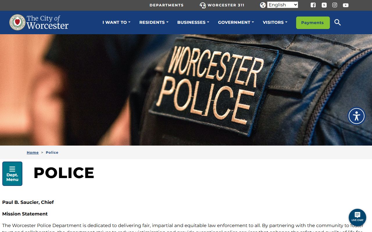 Worcester Police Department busted mugshots records