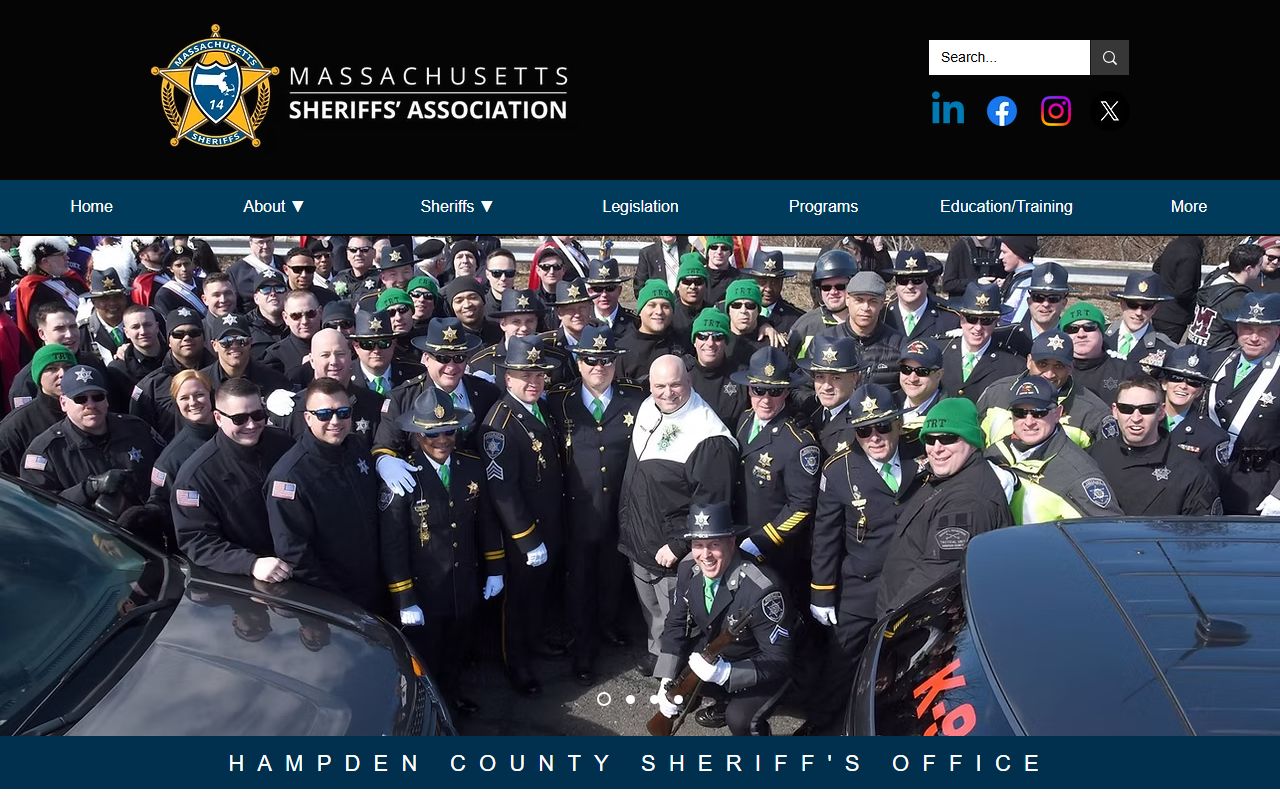 Hampden County Sheriff website for busted mugshots and arrest records